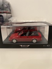 NEO 1:43 Ford Escort XR3i Mk4 88 Spec Cabriolet Resin Model Red Ultra Rare!