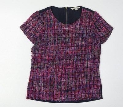 Basic-Bluse Damen UK Größe 8 Boden Mehrfarbig