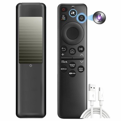 Replacement Solarcell Remote for Samsung Smart TV w/AI Mini, Black