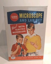 Vintage 1950s 1960 s Gilbert Microscope Lab S...
