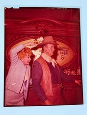 LUCILLE BALL LUCY JOHN WAYNE PRESS KIT 4X5 COLOR TRANSPARENCY PHOTO #180