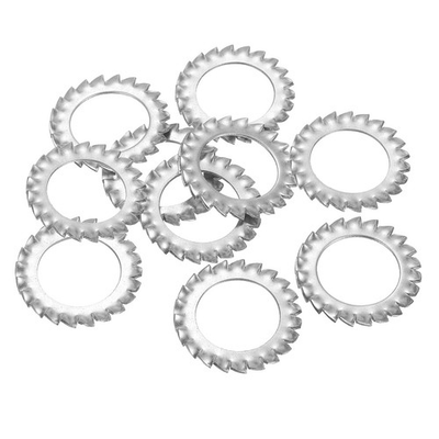 #ad #ad 10 Pcs Locking Washer M27 304 Stainless Steel External Tooth Washer Silver AU $20.23