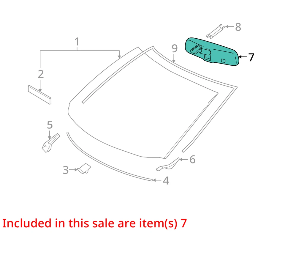 Espejo retrovisor compatible con 03-09 LEXUS GX470 1678178 Foto 3 de 4