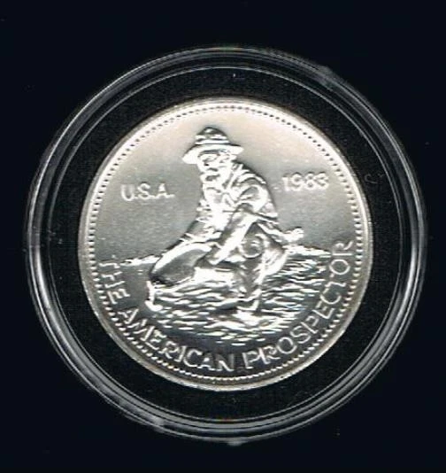 1985エンゲルハルト1オンスシルバーアメリカン探鉱者ラウンド 1 Oz Engelhard Prospector Silver Round for sale | eBay
