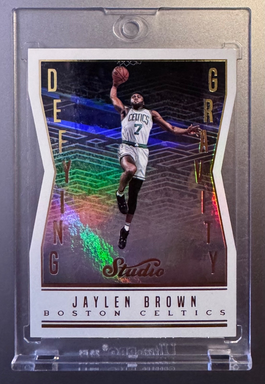 2016 Panini Studio Jaylen Brown Defying Gravity Rookie Die-cut