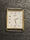 SEIKO TANK QUARTZ BEZEL V700-5K39 Scratches On Face. Vintage