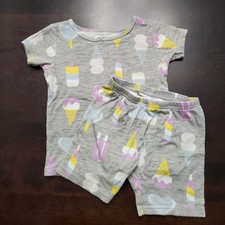 Carter's Ice Cream Popsicle Short Sleeve Shorts Pajama Set Size 5