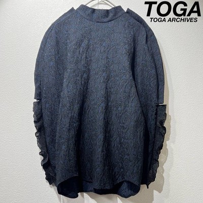 Toga Pulla Damen Hemdbluse Spitze Jacquard Rüschen Design