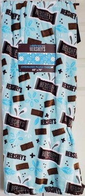 Hershey s Milk Chocolate Plush Throw Blanket Measures 60 x 70 In.