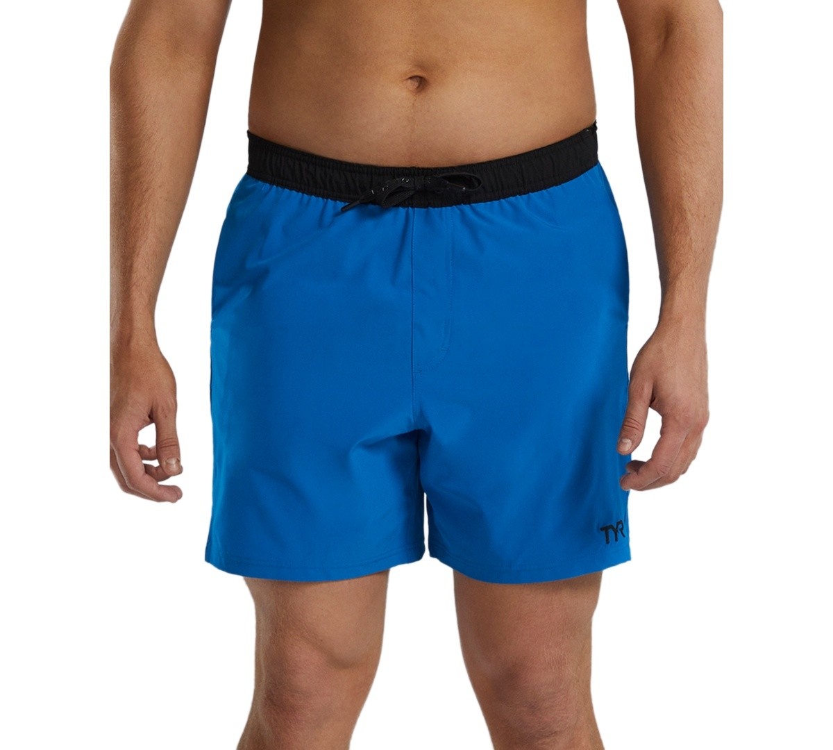 Tyr Men Regular fit Athletic Shorts XXL Blue Solid Moisture Wicking 6490₽