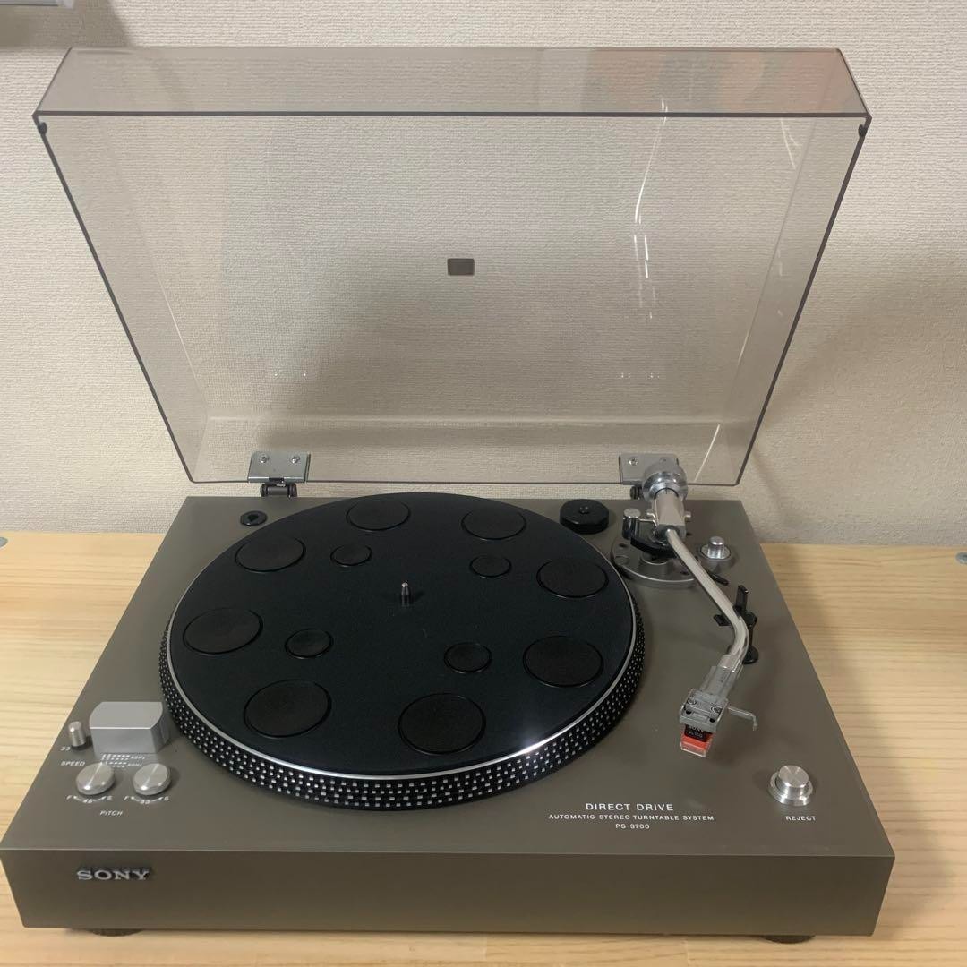 動作品 SONY PS-3700 レコードプレーヤー D.D. Technics Sony PS-3700 Stereo Turntable ターンテーブル