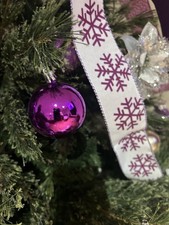 Christmas Purple Theme Ornaments