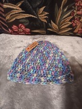 Colorful handcrafted Heavenly Stitches knit baby,or child's beanie,NWT.