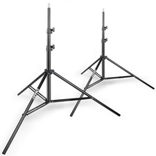 8.5 Ft Light Stand for Photography, 2 Pack Portable Photo Video Lighting Trip...