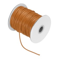 Waxed Cord 3.5mm Waxed Thread 44 Yard Wax String Leather Cord Orange Yellow