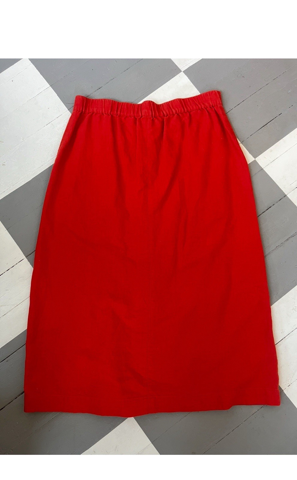 Universal Thread Womens Red Button Midi Skirt Wit… - image 4