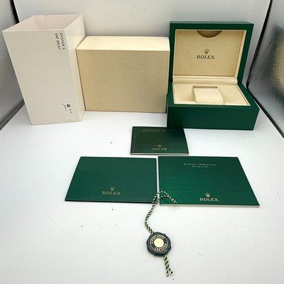 Rolex Watch Box Datejust 39137.04 Booklet Card case Manuel Tag Genuine