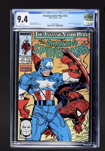 AMAZING SPIDER-MAN #323 Newsstand CGC 9.4 1989 w/ Label Todd McFarlane