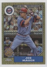 2022 Update 1987 Topps Chrome Silver Pack Series Mojo Gold /50 Joe Mauer 06sz