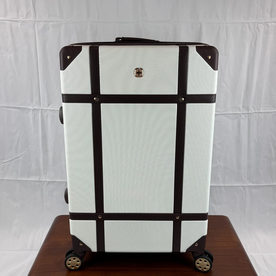 SwissGear 7739 Hardside Luggage Trunk, White, 2-Piece Set (19/26) - Image 3 of 4