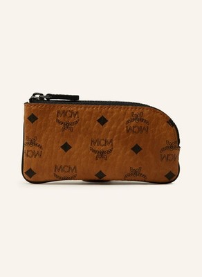 MCM POUCH VISETOS-CANVAS NAPPALEDERBESATZ # COGNAC # NEU # OVP