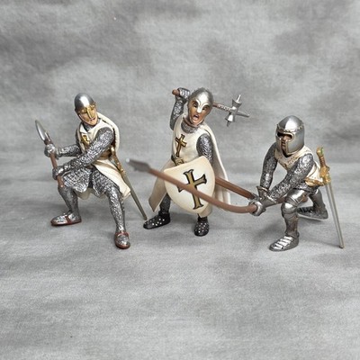 Schleich World Of Knights 70036, 70037 & 70038: Crusader Knight Soldiers *READ