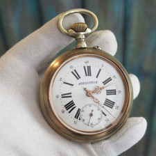 Antique 19th Century Regulateur Pocket Watch   66mm Case - Well working