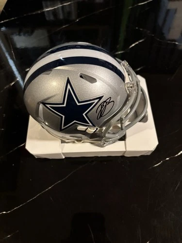 Dallas Cowboy DaRon Bland Signed Mini Helmet Beckett Authenticated