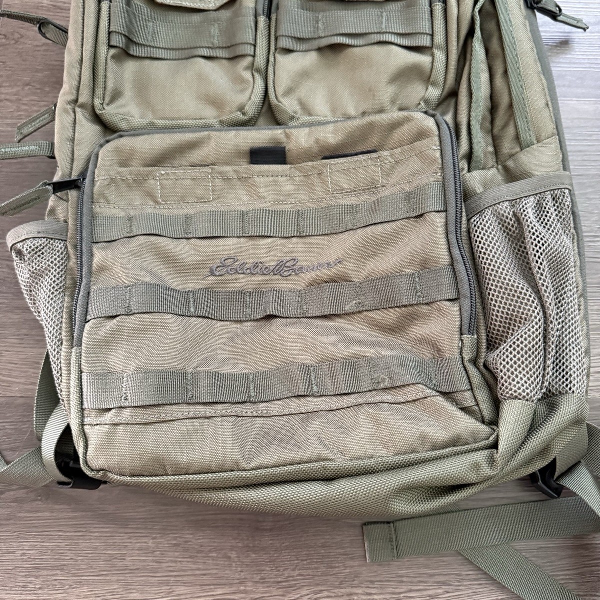バッグ Eddie Bauer Cargo Backpack Moss Gray Eddie Bauer Cargo 30L Backpack Tactical Hiking Mountain Camp