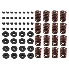 64xValve Springs Steel Retainers Locks Set for Chevy Small Block 350/400/Z28 QME