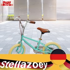 Bicicletta per Bambini Verde Scuro Bicicletta da 14 Pollici Bici per Bambini con Ruote Aggiuntive