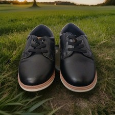 Max Jake Toddler Boy Size 11 M Black Lace-up Dress Oxford Shoes 8460941