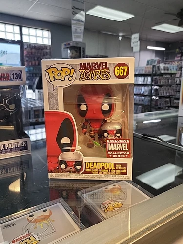 Funko Pop! Vinyl: Deadpool With Headpool Exclusive #667 Ships With Protector 