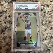 2017 Prizm Mitchel Trubisky SILVER PRIZM ROOKIE RC #209 PSA 9 MINT Chicago Bears