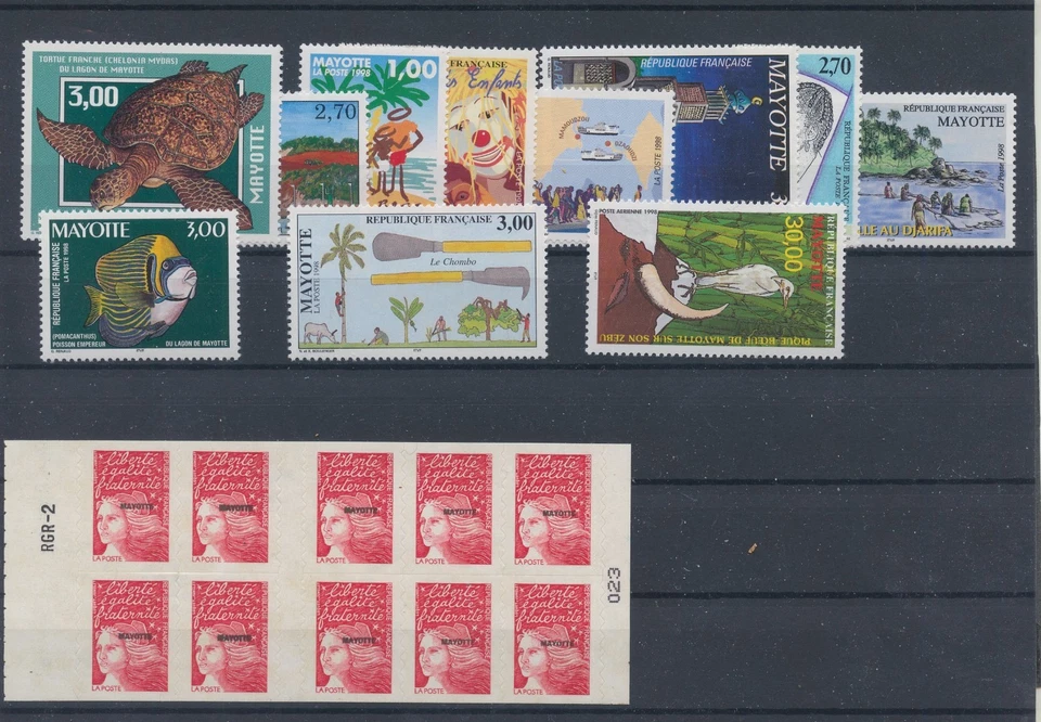 France Mayotte annee Jahrgang 1998 postfrisch neuf ** MNH komplett complete - Bild 1 von 1