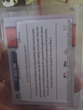 2026 Topps Series 1 First Card 1/1 IT TAKES TWO  Lindor Soto Mets Card