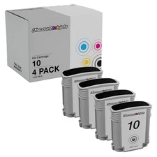 4PK Black C4844A High Yield Ink Cartridge for HP 10XL Business Inkjet 1000 1100d