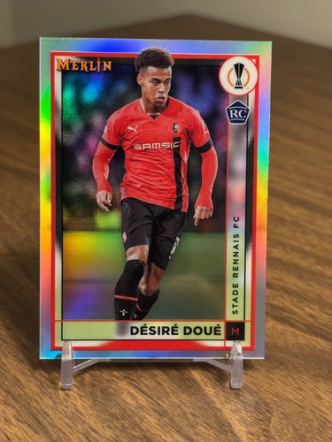 Desire Doue 2022 2022-23 Topps Merlin Chrome UEFA UCC #133 Refractor Rookie RC