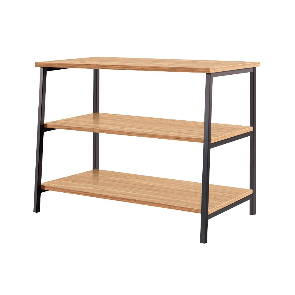 For Up To 36" Light Oak With 2 Storage Racks For Living Room