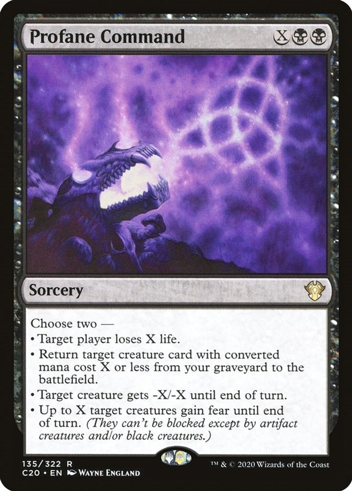 NM - Profane Command [C20 - 135] Commander 2020