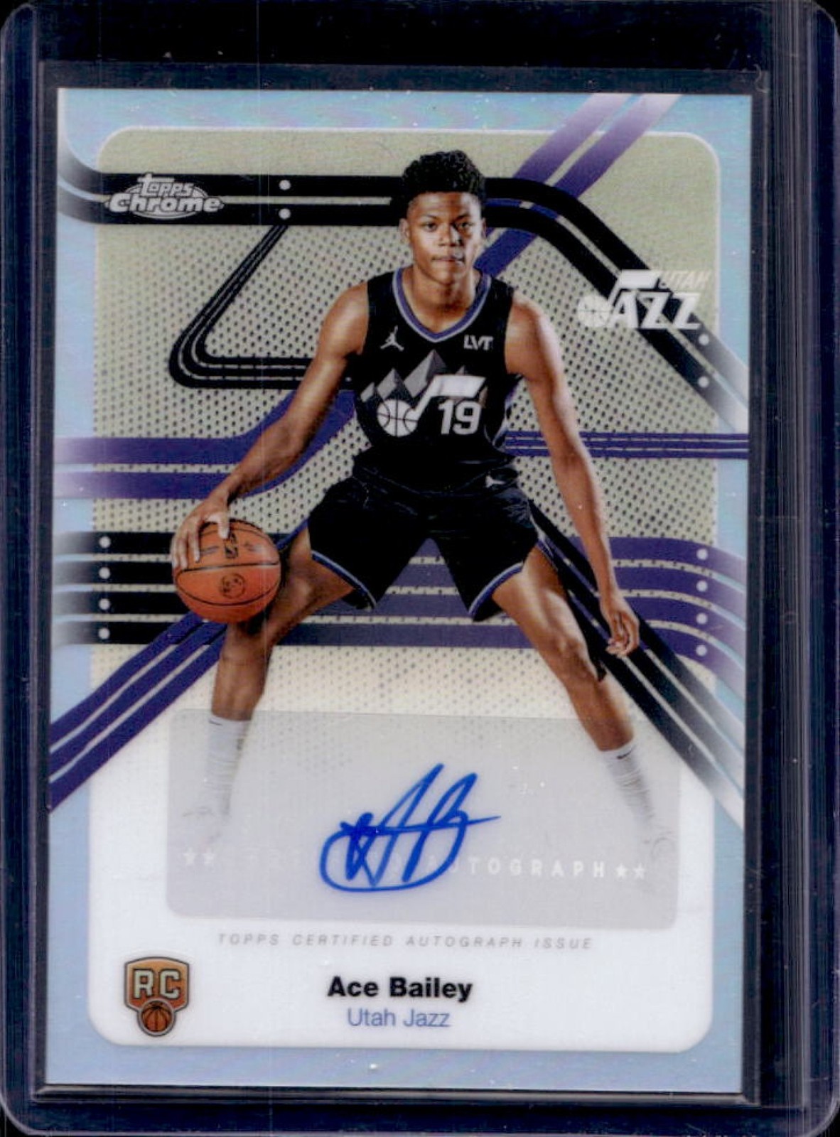 2025-26 Topps Chrome Ace Bailey Next Stop Signature RC Refractor Auto #NS-AB