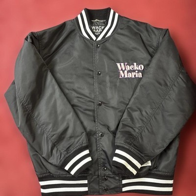 Wacko Maria Guilty Party Varsity Jacket Black S Embroidered Logo