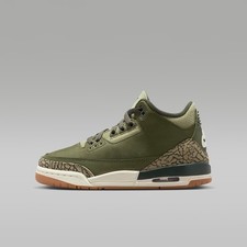 Air Jordan 3 Retro "Medium Olive" Big Kids' Shoes Medium Oli 