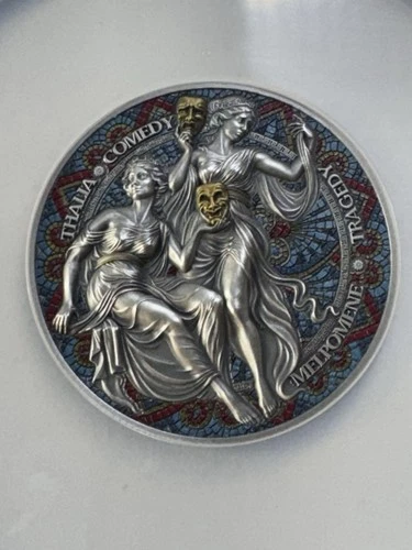 2025 Cameroon 2000 Francs Tragedy & Comedy Graded MS 70 Antiqued by NGC