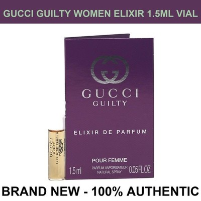 Gucci Guilty Elixir Pour Femme Vial 0.1 oz / 2ml - Brand New Condition
