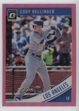 2018 Donruss Optic Variation Pink Prizm Cody Bellinger (Batting Stance) 13aw