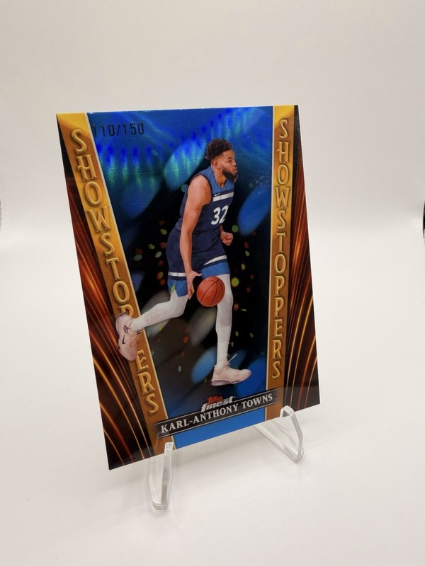 2023-24 Topps Finest Karl-Anthony Towns Showstoppers Blue /150 #SS-8 NBA Champ!