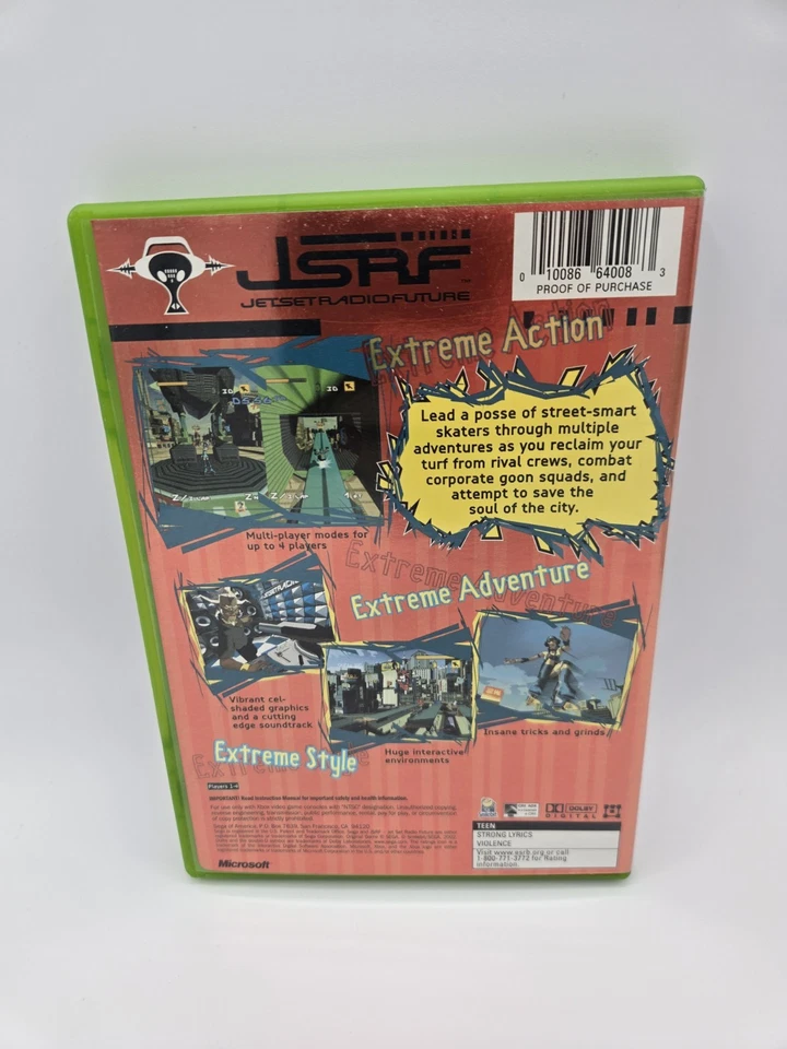 JSRF: Jet Set Radio Future (Xbox) Complete CIB RARE Original Release - Image 2 of 4