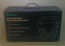 Nekteck Neck and Back Massager with Heat--Open Box--