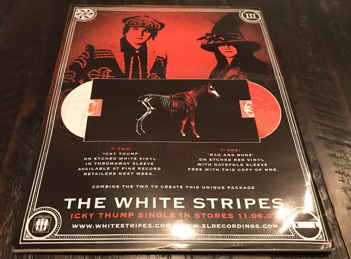 THE WHITE STRIPES Rag & Bone + Icky Thump 2x 7” SEALED Vinyl